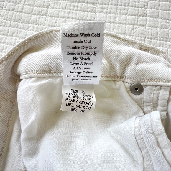 Frank and Eileen Cork Jeans in White Size 27 High Rise Button Fly - Picture 11 of 12